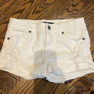 Contraband white jean shorts